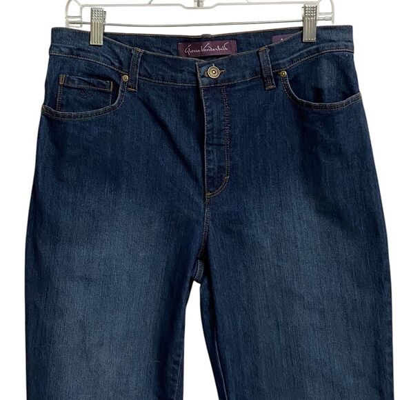Gloria Vanderbilt Amanda Classic Straight Leg Blue Jeans Women's Size 10 Preppy - Picture 4 of 16